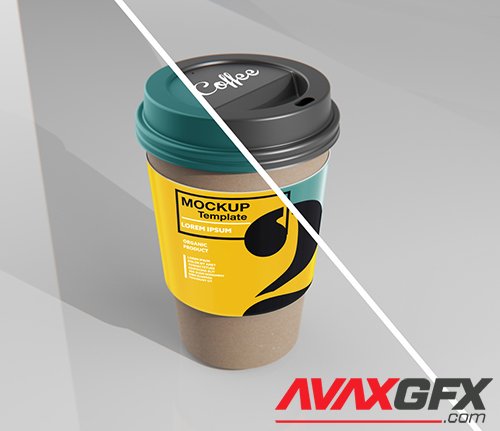 Paper Coffee Cup with Sleeve Mockup 333537285