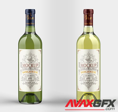 White Wine Bottle Mockup 333542981