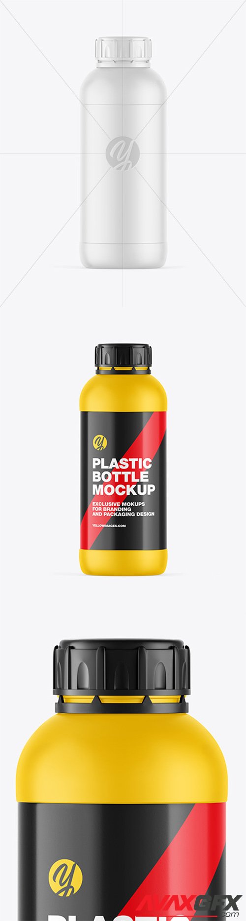 Matte Plastic Bottle Mockup 66467