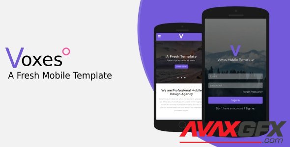 ThemeForest - Voxes v1.0 - A Fresh Mobile Template - 21482128