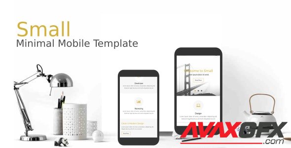 ThemeForest - Small v1.0 - Minimal Mobile Template - 20545694