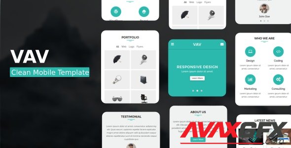 ThemeForest - VAV v1.0 - Clean Mobile Template - 20994939