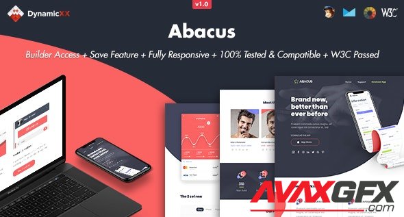 ThemeForest - Abacus v1.0 - Responsive Email + Online Template Builder - 28583476