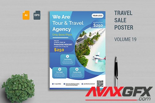 Travel Sale Poster Template Vol. 19