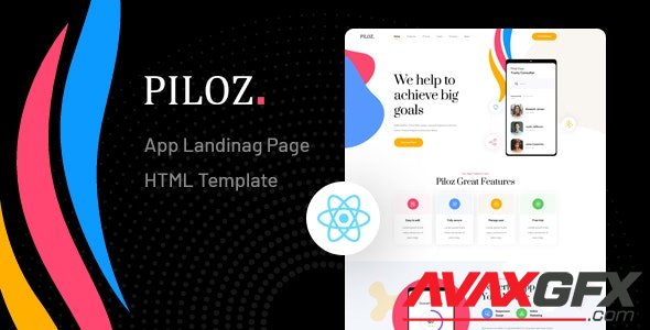 ThemeForest - Piloz v1.0 - React Next App Landing Page Template - 29158787