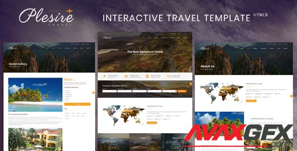 ThemeForest - Plesire v1.0 - Interactive Travel Template (Update: 19 August 18) - 22327164