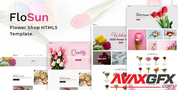 ThemeForest - FloSun v1.0 - Flower Shop HTML5 Template - 29223925