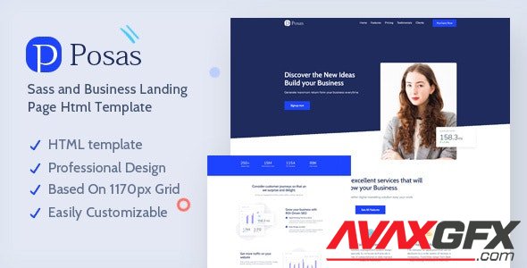 ThemeForest - Posas v1.0 - Saas Software Landing Page Template - 28664157