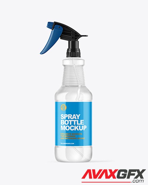 Clear Spray Bottle Mockup 66405