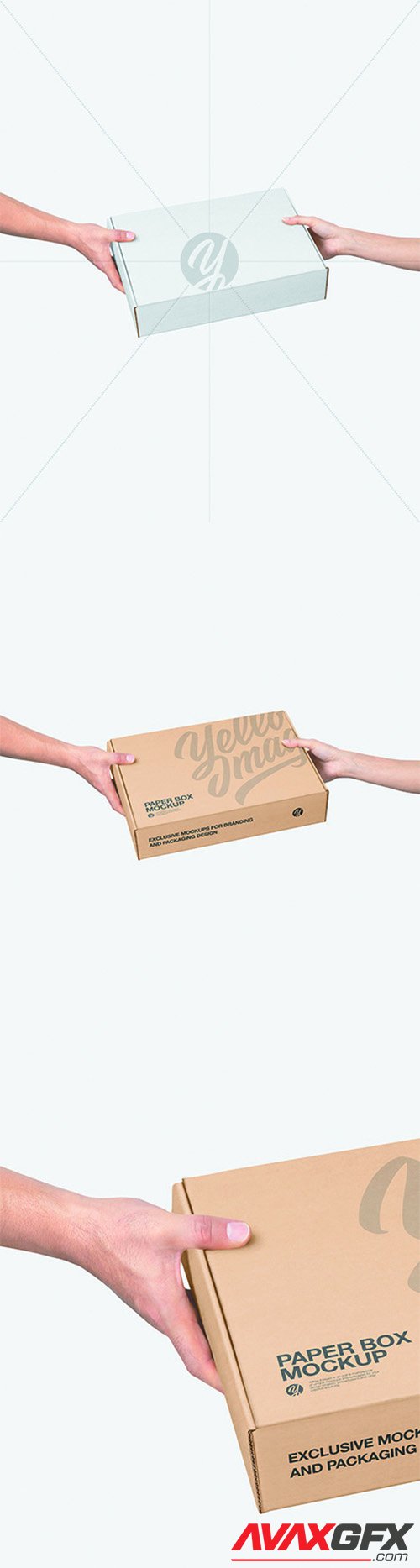 Mailing Box in Hands Mockup 66109