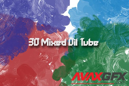 30 Mixed Oil Tube Brushes