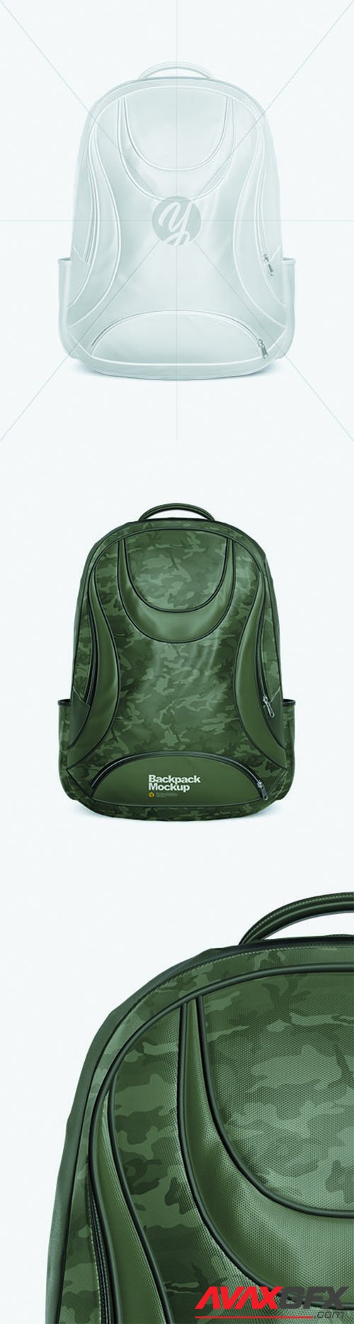 Backpack Mockup - Front View 62689