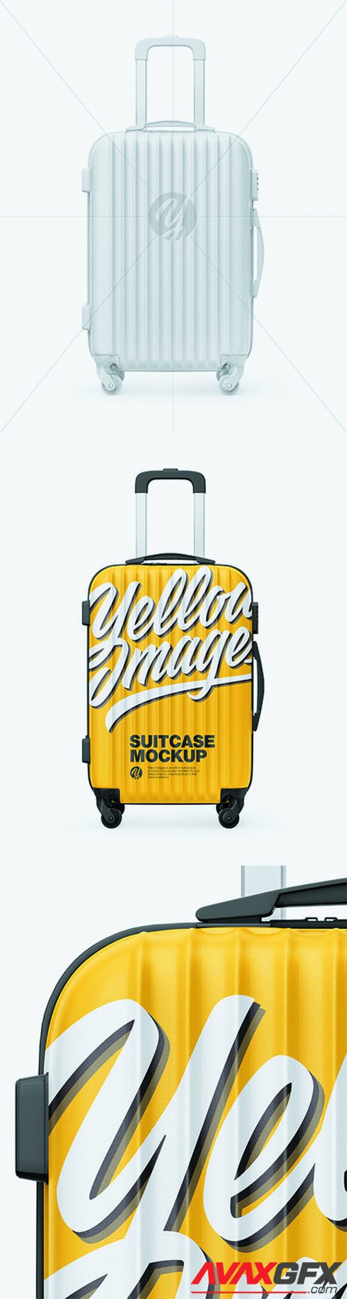 Travel Suitcase Mockup - Front View 68751