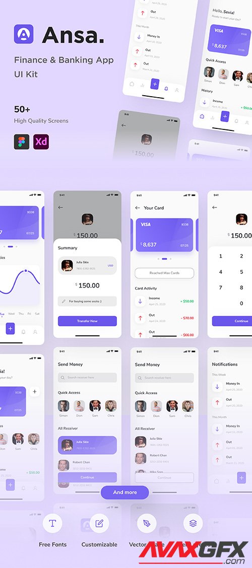 Ansa - Banking App UI Kit