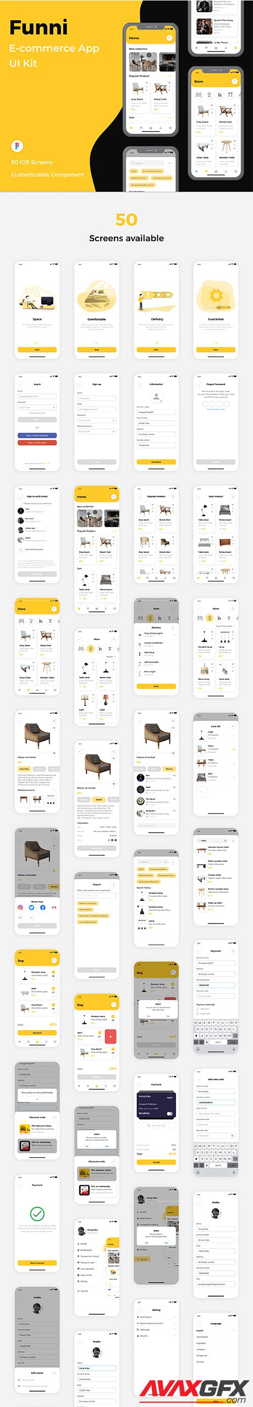 Funni - E-commerce App UI Kit