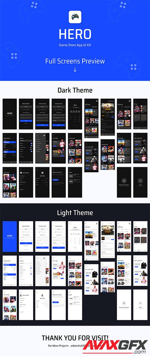 HERO- Game Store App Ui Kit