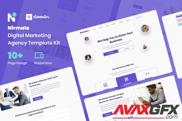 ThemeForest - Nirmala v1.0 - Digital Marketing Agency Elementor Template Kit - 29042761