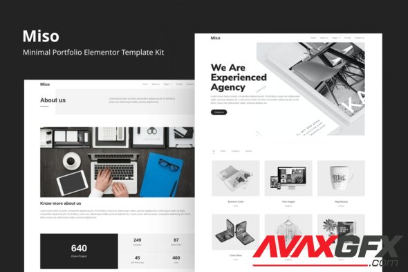 ThemeForest - Miso v1.0 - Minimal Portfolio Elementor Template Kit - 29098814