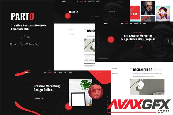 ThemeForest - Parto v1.0 - Creative Personal Portfolio Elementor Template Kit - 28958237