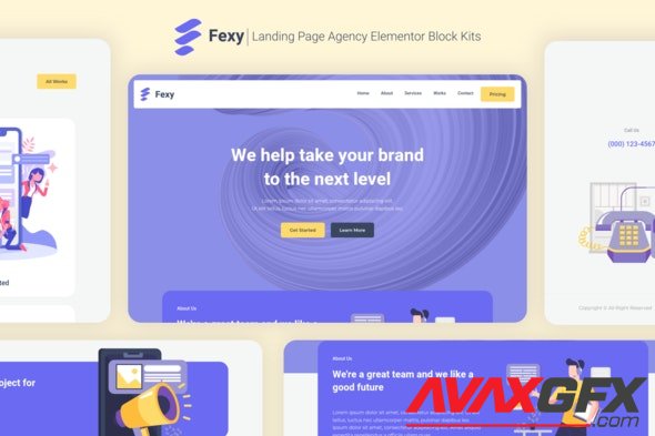 ThemeForest - Fexy v1.0 - Agency Landing Page Elementor Block Kit - 29161677