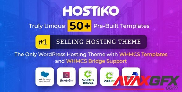 ThemeForest - Hostiko v50.0 / v30.0.2 - WordPress WHMCS Hosting Theme - 20786821 - NULLED