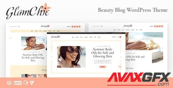ThemeForest - GlamChic v1.0.3 - Beauty Blog & Online Magazine WordPress Theme - 21704047