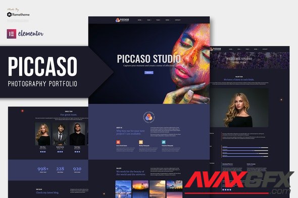 ThemeForest - Piccaso v1.0 - Photography Elementor Template Kit - 29150174