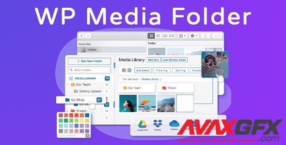 WP Media Folder v5.3.4 - WordPress Media Library + Add-Ons