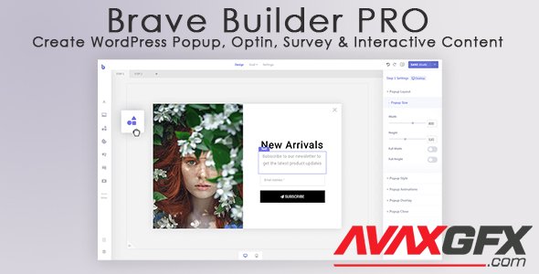 Brave Builder PRO v0.2.8 - WordPress Popup, Optin, Survey & Interactive Content - NULLED