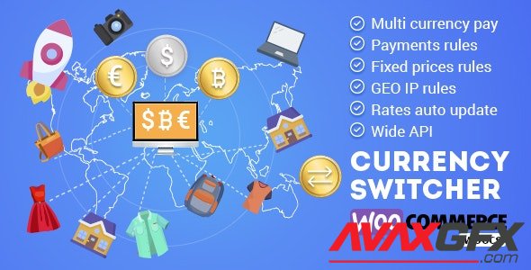 CodeCanyon - WOOCS v2.3.3.2 - WooCommerce Currency Switcher - WooCommerce Multi Currency and WooCommerce Multi Pay - 8085217