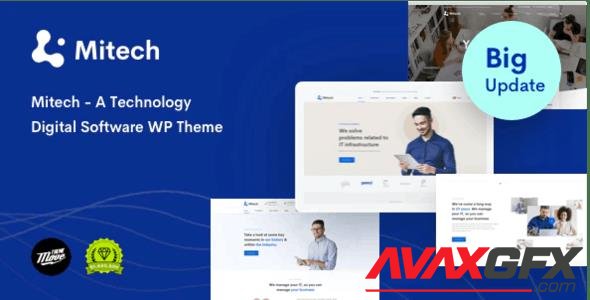 ThemeForest - Mitech v1.4.0 - Technology IT Solutions & Services WordPress Theme - 23629596