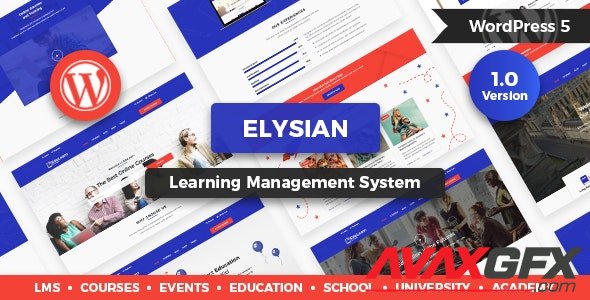 ThemeForest - Elysian v1.3 - WordPress School Theme + LMS - 20788244