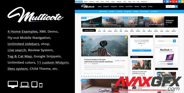 ThemeForest - Multicote v2.4 - Magazine and WooCommerce WordPress Theme - 21534270
