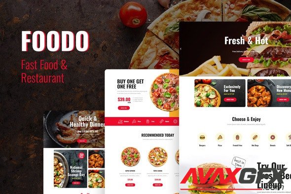 ThemeForest - Foodo v1.0.3 - Fast Food & Pizza Elementor Templates - 26164781