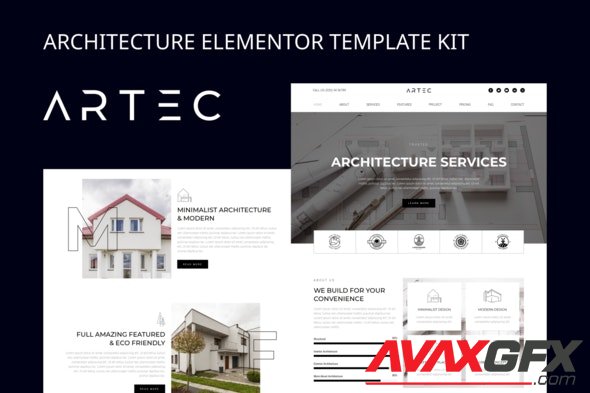 ThemeForest - Artec v1.0 - Architecture Elementor Template Kit - 29339442