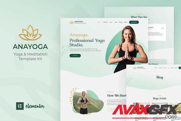 ThemeForest - Anayoga v1.0.0 - Yoga Teacher & Studio Elementor Template Kit - 29360654