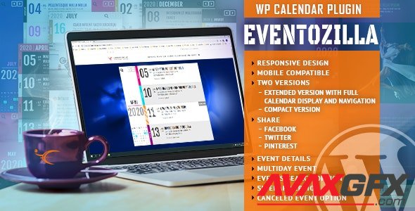 CodeCanyon - EventoZilla - Event Calendar WordPress Plugin v1.2.3.0 - 26416421