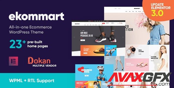 ThemeForest - ekommart v3.0.1 - All-in-one eCommerce WordPress Theme - 25893445