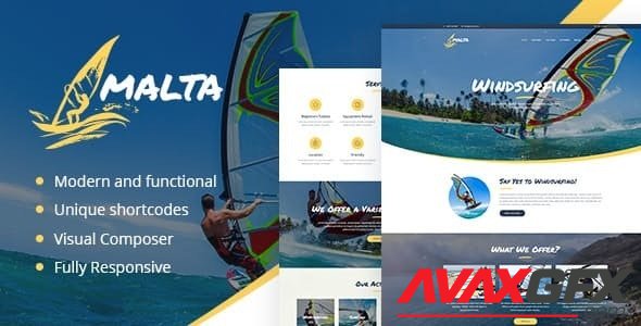 ThemeForest - Malta v1.1.4 - Windsurfing, Kitesurfing & Wakesurfing Center WordPress Theme - 19259924