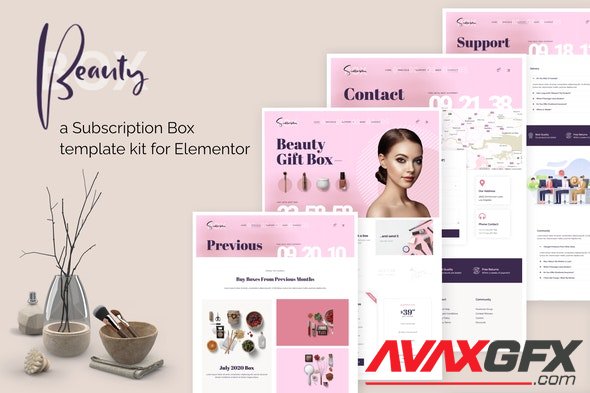 ThemeForest - BeautyBox v1.0.0 - Subscription Box Elementor Template Kit - 28968283