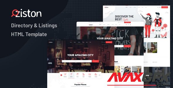 ThemeForest - Ziston v1.0 - Directory & Listings HTML Template - 28727364