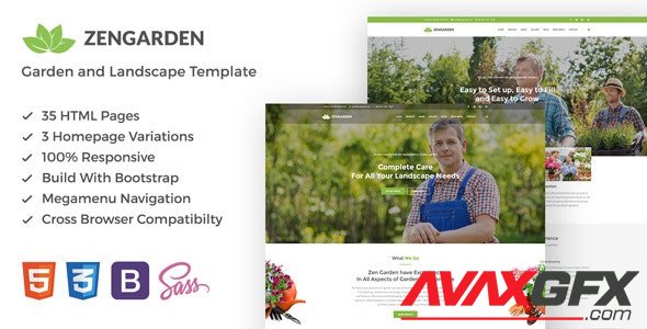 ThemeForest - Zen Garden v1.1 - Garden and Landscape HTML Template - 19248513