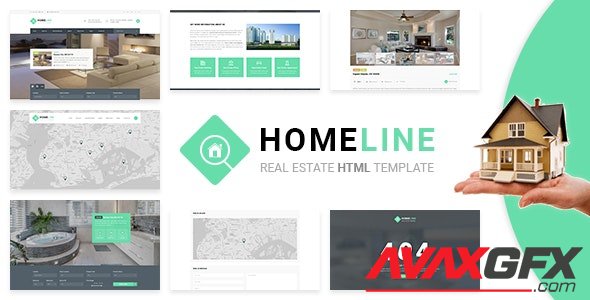 ThemeForest - Homeline v1.0 - Modern Unique Real Estate Template - 20465077