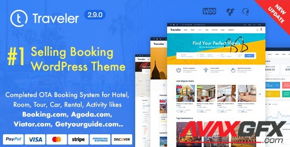 ThemeForest - Travel v2.9.0 - Booking WordPress Theme - 10822683 - NULLED