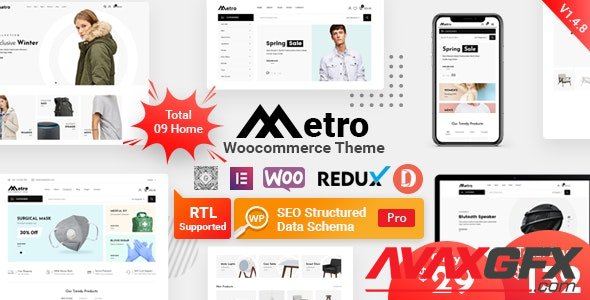 ThemeForest - Metro v1.4.8 - Minimal WooCommerce WordPress Theme - 24204259