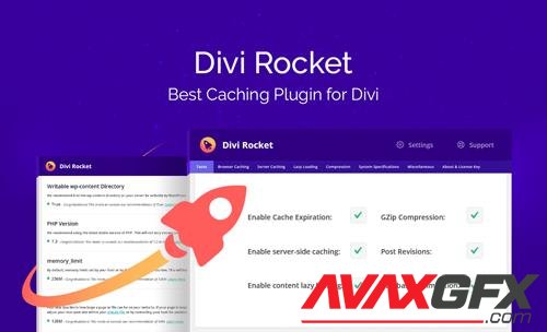 Divi Rocket v1.0.27 - Most Powerful Caching Plugin Specifically Designed For The Divi Theme - Divi Space - NULLED