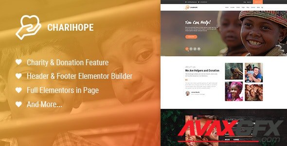 ThemeForest - Charihope v1.0.3 - Charity and Donation WordPress Theme - 23819082