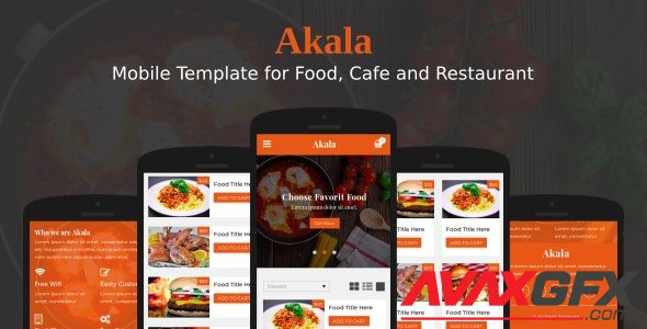 ThemeForest - Akala v1.0 - Mobile Template for Food, Cafe and Restaurant - 22264109