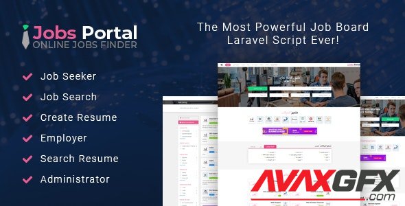 CodeCanyon - Jobs Portal v3.2 - Job Board Laravel Script - 22607607