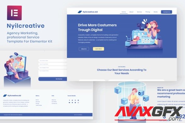 ThemeForest - Nyil v1.0.0 - Business Agency Elementor Template Kit - 29269410